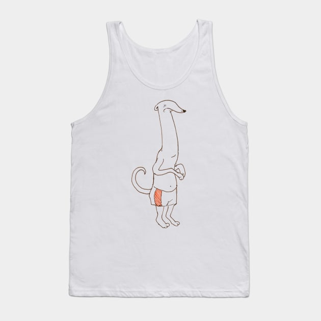 Nervous Whippet Tank Top by CoolCharacters